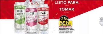 Coto Aperitivo green apple red berries original ice smirnoff oferta