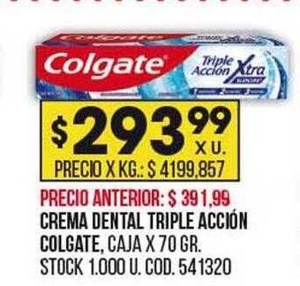 Coto Crema dental triple acción colgate oferta