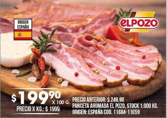 Coto Panceta ahumada el pozo oferta