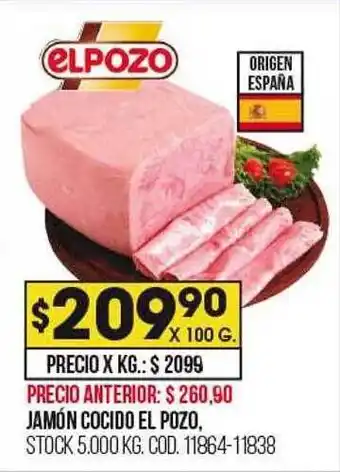 Coto Jamón cocido el pozo oferta