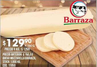 Coto Queso muzzarella barraza oferta