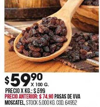 Coto Pasas de uva moscatel oferta