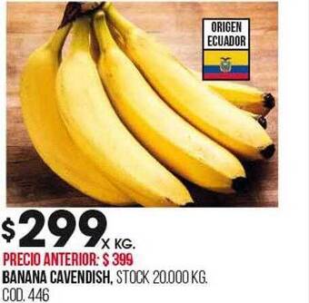 Coto Banana cavendish oferta