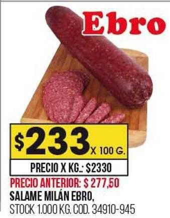 Coto Salame milán ebro oferta
