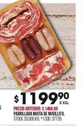Coto Parrillada mixta de novillito oferta