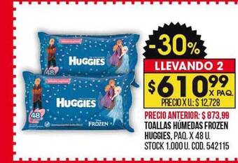 Coto Toallas húmedas frozen huggies oferta
