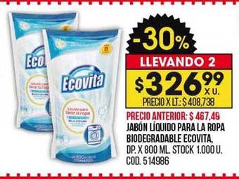 Coto Jabón líquido para la ropa biodegradable ecovita oferta