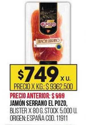 Coto Jamón serrano el pozo oferta