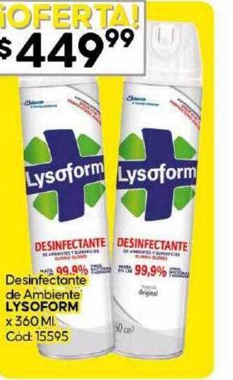 Diarco Desinfectante de ambiente lysoform oferta