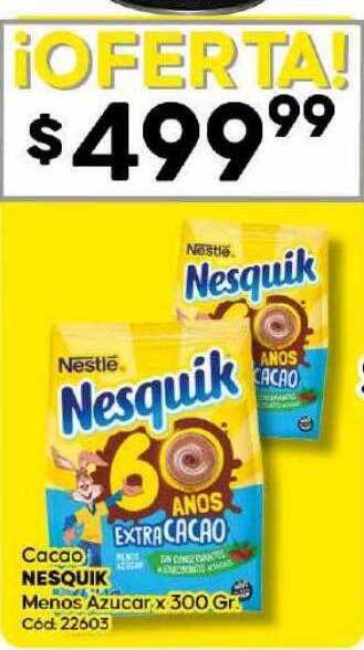 Diarco Cacao nesquik menos azucar oferta