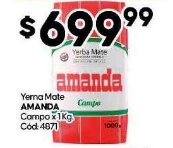 Diarco Yerba mate amanda campo oferta