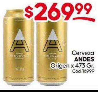 Diarco Cerveza andes origen oferta