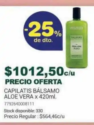 La Santé Capilatis bálsamo aloe vera oferta