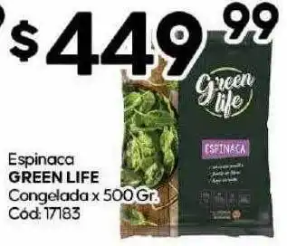 Diarco Espinaca green life congelada oferta