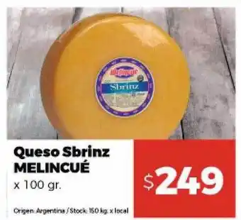 Disco Queso sbrinz melincué oferta