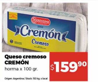 Disco Queso cremoso cremón oferta