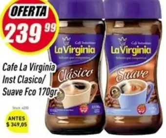 Supermercados Comodin La Virginia Cafe Ins Clasico/ Suave Fco 170gr oferta