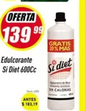 Supermercados Comodin Si Diet Edulcorante 600cc oferta