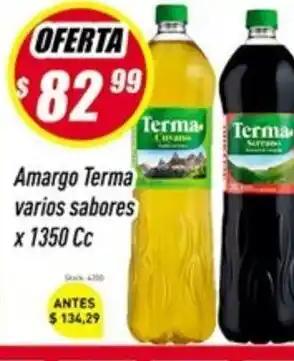 Supermercados Comodin Terma Amargo varios sabores 1350cc oferta