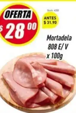 Supermercados Comodin Mortadela 808 E/V x 100g oferta
