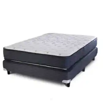 Frávega Sommier y colchón de resortes 2 plazas suavestar blue star 1901x140cm oferta