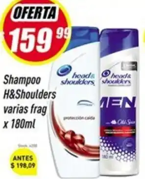 Supermercados Comodin H&Shoulders Acondicionador varias frag x 180ml oferta