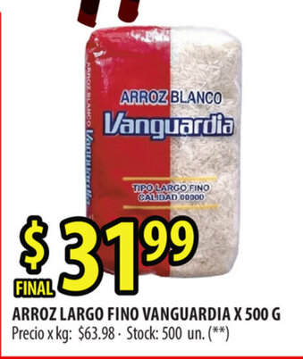 Punto Mayorista Vanguardia Arroz Largo Fino x 500g oferta