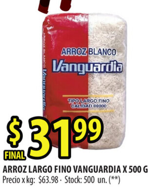 Punto Mayorista Vanguardia Arroz Largo Fino x 500g oferta