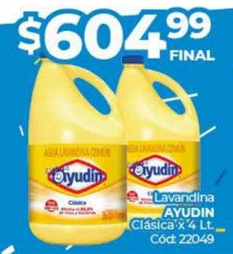 Diarco Lavandina Ayudín Clásica x 4lt oferta