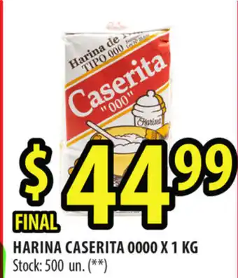 Punto Mayorista Caserita Harina 0000 x 1kg oferta