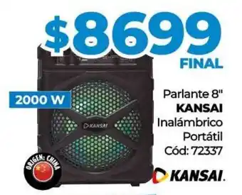 Diarco PArlante 8" Kansai Inalámbrico Portátil 2000W oferta