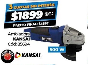 Diarco Amòladora Kansai 500W oferta
