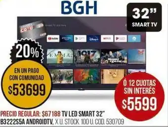 Coto BGH Smart TV 32" oferta