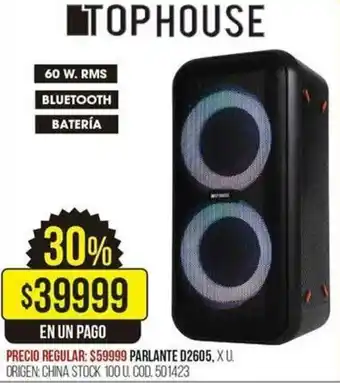 Coto Tophouse Parlante 02605 oferta