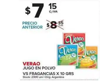 Carrefour Maxi Verao Jugo En Polvo x 10grs oferta