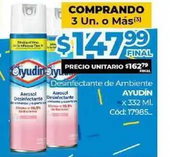 Diarco Ayudin Desinfectante De Ambiente x 332ml oferta