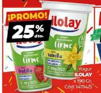 Yogur Ilolay x 190gr