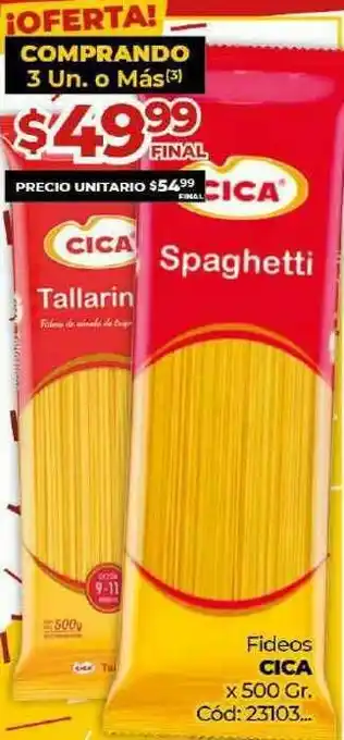 Diarco Fideos Cica x 500gr oferta