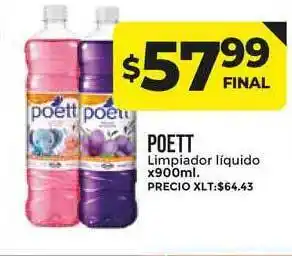 Supermayorista Vital Poett Limpiador Liquido x 900ml oferta