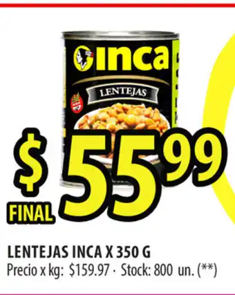 Punto Mayorista Inca Lantejas x 350g oferta