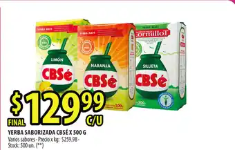 Punto Mayorista CBSÉ Yerba Saborizada x 500g oferta