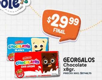 Supermayorista Vital Georgalos chocolate oferta