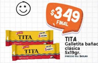 Supermayorista Vital Tita galletita bañada clásica oferta