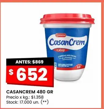 Changomas Casancrem 480 gr oferta