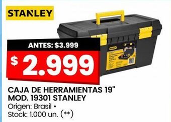 Changomas Caja de herramientas 19" mod. 19301 stanley oferta
