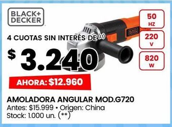 Changomas Amoladora angular mod.g720 oferta