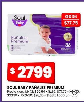 Changomas Soul baby pañales premium oferta