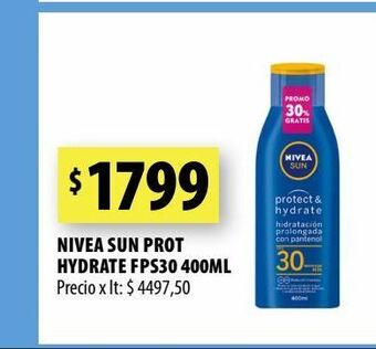 Punto Mayorista Nivea sun prot hydrate fps30 400ml oferta