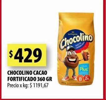 Punto Mayorista Chocolino cacao fortificado 360 gr oferta