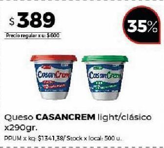 Disco Queso casancrem oferta